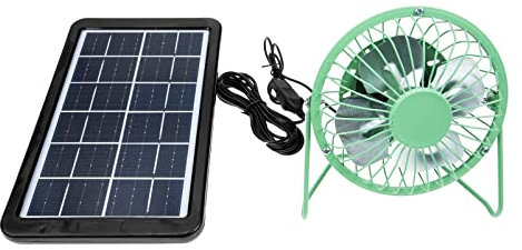 BESPORTBLE 1satz Usb Solar Leiser Tragbarer Tischventilator Mit Variablen Geschwindigkeiten Für Camping Büro Und Studentenwohnheime Zufällige Farbe Usb Und Solarbetrieben