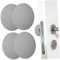 DOITOOL 4Stücke Türstopper Wandschutz für Türknauf Selbstklebende Türgriffbeschützer Schallschutz Pads für Wand und Tür Schutz von Wänden und Möbeln