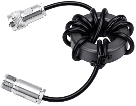 Tbest Shortwave Choke Magnetic Coil, 1:1 Balun, 60mm Diameter