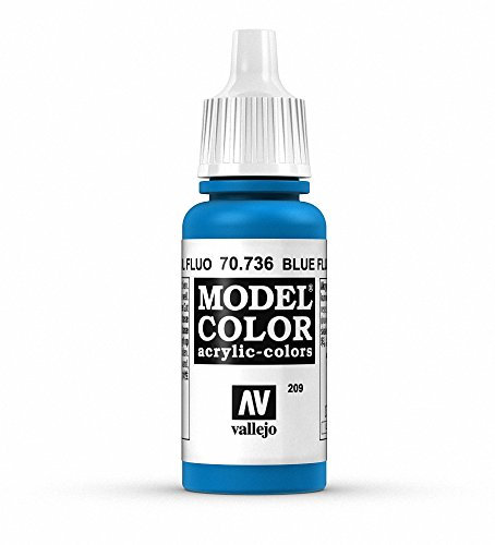 Vallejo Model Color Pintura Acrílica, Azul (Fluorescent Blue), 17 ml