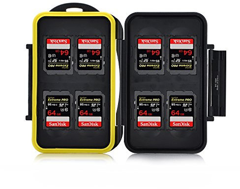 MC-SD8 Water Resistant Seal Mass Storage Memory Card Case Holder for 8 x SD SDHC Cards by King of Flash