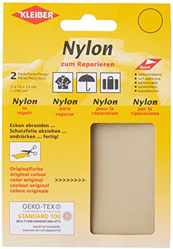 Kleiber + Co.GmbH Nylon-Flicken, Hellgrau, ca. 10 cm x 12 cm, 2