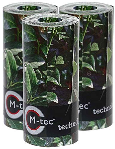 Sichtschutzstreifen mit Motiv/M-tec Print ® / PVC/Kirschlorbeer für 9 Reihen im Zaunfeld kein Verbleichen kein Schrumpfen knitterfrei - SIE KAUFEN Hier DIREKT BEIM Hersteller -