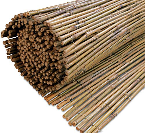 Windhager Sichtschutzmatte TAIPEI Naturprodukt aus unbehandeltem Bambusvollrohr, natur, 3 x 0,9 m