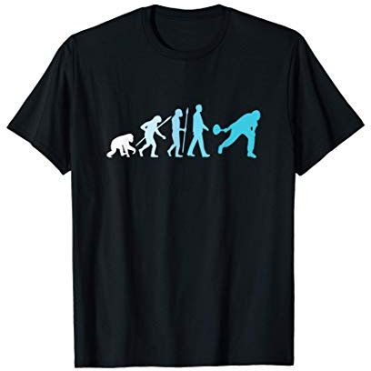 Stockschützen Evolution T-Shirt Eisstockschießen Stocksport T-Shirt