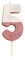 Talking Tables Rose Gold Glitter Number 5 Candle | Premium Quality Cake Topper Decoration Pretty, Sparkly | for Kids, Adults, 50th Birthday Party, Anniversary, Milestone, RoseGold5,8 cm