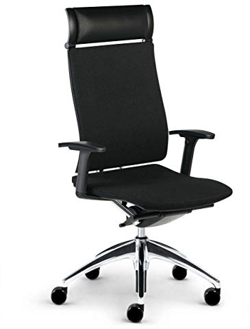Sedus Open Up-103, ergonomischer Bürostuhl, individuell anpassbar, stylisch, schwarzes Vollpolster mit Nackenstütze
