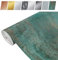 Klebefolie Möbel 45x100cm | Selbstklebende Möbelfolie in Metallic-Optik, matt oder glänzend | Klebefolie leicht zu verkleben, wasserfest und dekorativ | Oxidiertes Kupfer Grün