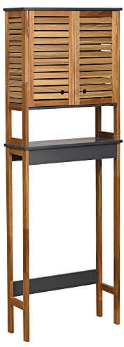 Tendance - Wc-oberschrank akazie mdf 2 türen und regal - element