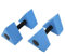 Mancuernas de agua, 2 uds. Mancuernas triangulares para ejercicio acuático, mancuernas de espuma EVA, mancuernas para piscina, mancuernas para entrenamiento acuático, herramienta de Fitness(azul)