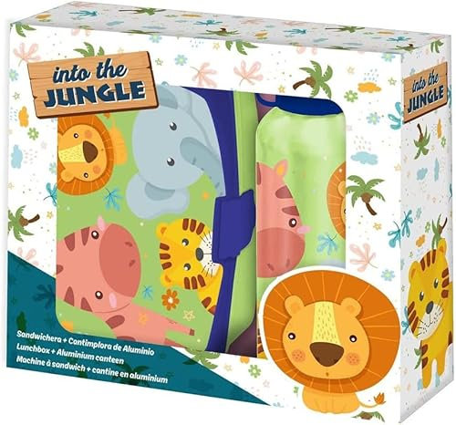 HOVUK Lot de 2 bouteilles d'eau en aluminium et en plastique, sans BPA, réutilisables et anti-fuite, accessoires d'été pour enfants 500 ml