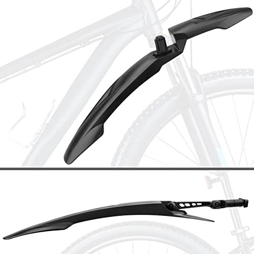 Schutzbleche Mountainbike 26 27 27,5 28 29 Zoll, Fahrrad Schutzblech Einfache Montage MTB Steckschutzblech zum Schutz vor Spritzwasser & Schmutz, Vorderen Schutzblech und Fahrrad-Schutzblech Hinten