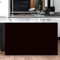 Surwin Rideau Court Cuisine, Couleur Unie Rideau Fenetre Rideau Anti-poussière Étagères Rideau de Porte Rideaux Armoire Petit Rideau Occultant Salon Placard Café (W60xH90cm,Noir)