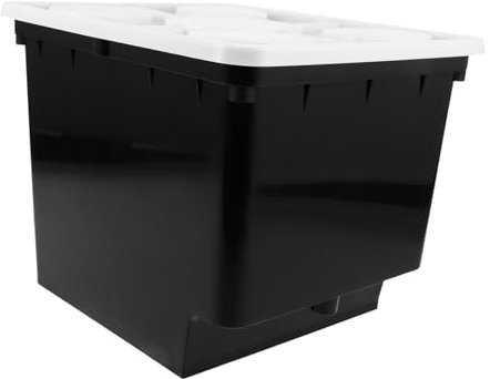 ORFOFE Hydroponischer Pflanzkasten Erdloses Gartensystem Für Pflanzen Hydroponik-Eimer Aus Kunststoff Einfache Montage Für Gemüse Und Kräuter