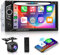 Double Din CarPlay Android Auto Touchscreen CD/DVD Car Stereo, 6.2 Inch Car Radio Steering Wheel Control Bluetooth Mirror Link USB/TF/AUX FM Radio + Backup Camera