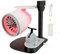 Creative Turbos Fan Desktop Jet Fans Engine Shape Adjustable Turbofan Office Desk Fan with Humidifier and Tail Lights (Red)