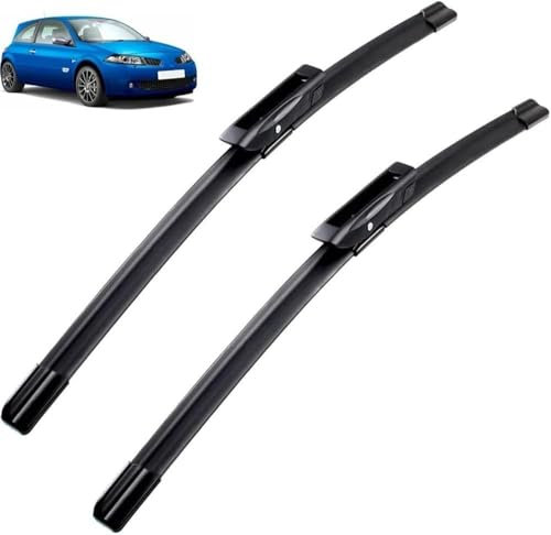 ZhangJW Escobilla limpiaparabrisas para Renault Megane 2 MK2 2006-2008 - Kit de Alto Rendimiento, Visibilidad Superior en Carretera, Delanteras-Juego de 2 Escobillas
