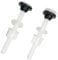 STOBOK Toilet Water Tank Push Button 10pcs Plastic Rods Connector Set 80mm Length for Flush Handle