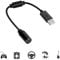 Maven Gifts 1 Pcs USB Breakaway PC Extension Cable Cord Converter Adapter for Xbox 360 Wired Controller Gamepad Black