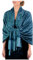 Sakkas Paisley Selbst-Design Schal/Wrap/Stole - Turqoise/Black Paisley