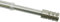 Gardinia 30764 Vitragestange Zylinder Ø 10 mm, Metall, ausziehbar 60-85 cm, inklusiv 2 Träger, edelstahl-optik