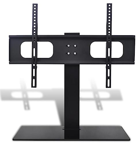 vidaXL Support TV sur Pied pour Écran 37-55 Pouces Max VESA, Support de Téléviseur avec Base, Meuble TV au Sol Salon, 600x400 mm 40kg