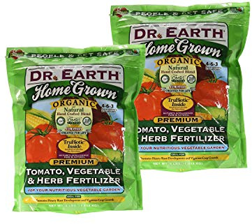 Dr. Earth Organic 5 Tomato, Vegetable & Herb Fertilizer Poly Bag ((2 Pack) 4 lb)