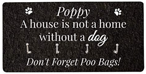 GAF Dog Lead Hook Personalised Holder for Wall