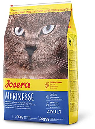 Josera Katzenfutter - 4,25 kg - Marinesse-Rezept - Hypoallergenes Futter für Erwachsene Haustiere - Lachsbasis - Getreidefrei - Qualitätsproteine