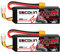 SOCOKIN Lot de 2 batteries Lipo 4S 2200 mAh 14,8 V 50 C avec prise XT60 - Étui souple RC pour jet EDF 60 mm-70 mm 1000 mm-1500 mm Avion RC Voiture Bateau Camion hélicoptère Quadrirotor Multi-moteur