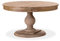 INTENSE DECO Table Ronde Extensible en Bois Massif Héloïse Bois Naturel et Pied Naturel