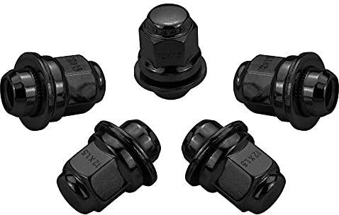 20x Radmuttern M12x1,5x47,5 FLACHBUND D30 SW21 - SCHWARZ