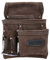 TOUGH MASTER Cintura portautensili, 3 tasche multiple in pelle scamosciata, borsa da lavoro per unghie, organizer fai da te per costruttori, falegnami, giardinieri, elettricisti