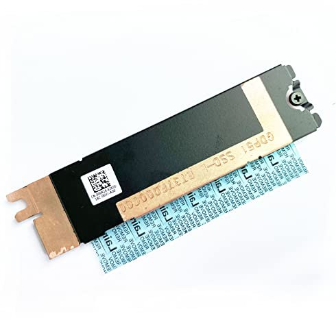 Fleshy Leaf Slot 1 M.2 2280 SSD Heatsink Cover Thermal Heat Shield Replacement for Dell XPS 15 9500 9510 Precision 5550 5560 Latitude 5500 Laptop 130R6 0130R6 06N16 006N16
