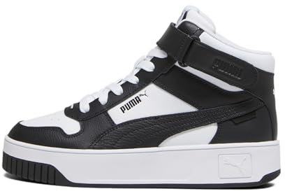 PUMA Damen Carina Street Mid Sneakers 35.5 White Black ┃Basic Sneakers Damen