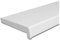 Juramondo Masterline LD40 Premium Innenfensterbank WPC Weiß Matt inkl. Endkappe verschiedene Ausführungen (T: 250mm / L: 500mm)