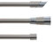 StoffTex Ø16 Gardinenstange Vorhangstange Nickel metall verschiedene Größen und Endstücken (Ohne Ringe) 1/2-läufig