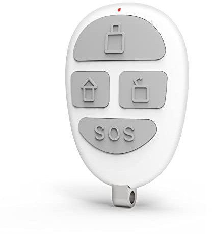 Télécommande sans Fil fonctionnant avec Le système d'alarme WiFi YISEELE (YX-800), Blanc
