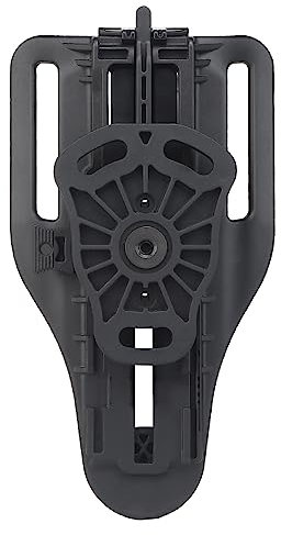ACEXIER Tactical Gun Holster Adapter Platform TMC Vubl Verstellbare Höhe Mid Low Ride Loop für G17 M9 P226 Pistol Drop Waist Paddle (Black)