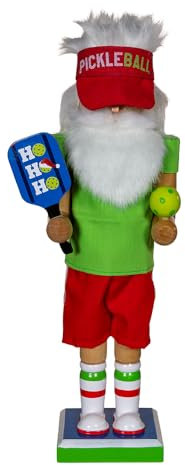 Kurt Adler Casse-Noisette Pickleball en Bois 30,5 cm