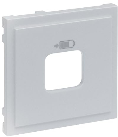 LEGRAND, SEANO Abdeckung für USB-Ladesteckdosen A+C und C+C, Smartphone-charger, Smartphone-charger, 3000 mA bei einem Gerät oder 1500 mA pro Ausgang, Farbe: Aluminium lackiert, 765227