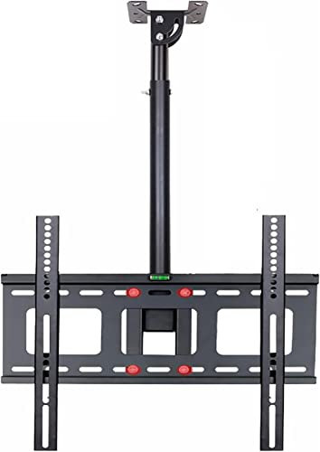 Ceiling Mount Tv Bracket Flip Down, Holds Up to 50kg/110lbs Screens, Tilt Swivel Telescopic Bracket, Fits 32-60 Inch TVs TV Mount (3m) ()