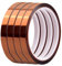 Granvoo 4 Rollos 10mm x 30m Cinta de Alta Temperatura, Cinta Resistentes al Calor, Kapton Tape Cinta Aislante, Cinta Adhesiva de Poliimida para Sublimacion Soldar Placa de Circuito Aislamiento