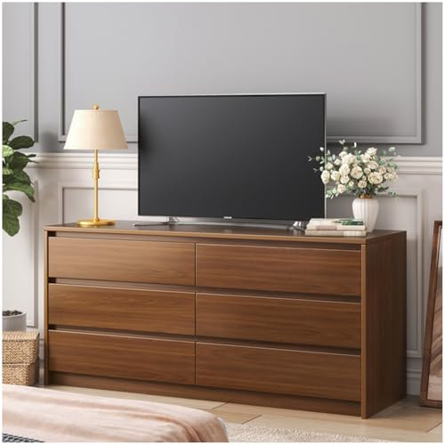 Moderno mobile porta TV con doppie file di cassetti largo 40 cm, consolle per camera da letto, soggiorno, corridoio, armadio, ufficio, 80 cm