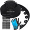 Bordure de Jardin Flexible 20m, Bordure Jardin Exterieur Hauteur 5cm, Bordure Jardin Plastique, Bordurette de Jardin, Garden Edging, Bordure de Tonte, avec Gants et 80 Ongles - Noir