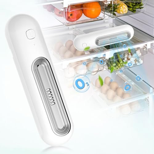 Wiederaufladbarer Kühlschrank-Deodorierer und Lufterfrischer, Mini-Ozongeneratoren, Kühlschrank-Lufterfrischer, 2 Modi für Kühlschrank Kleiderschrank Auto