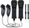 CLVIZCXOM (2 Pack New Remote Control Replacement for SWCTIM Wii Remote Controller Compatible with Nintendo Wii, Wii U Controller with Silicone Case and Wrist Strap, Not Motion Plus (Black)