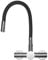 LakeBayMZC Grifo de cocina de montaje en pared, acero inoxidable, grifo de pared de cocina con 2 tipos de chorro de agua, grifo de cocina con caño flexible