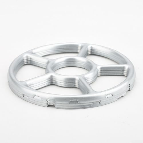 Gasherd-Hilfsgitter, Simmerring, sicherer Herd-Reduzierer für Mokkakanne, Zinklegierung, Silber, 15,5 cm, 17,5 cm, hitzebeständig, stabile Unterstützung, kleines Kochgeschirr, Teekanne, Butterwärmer
