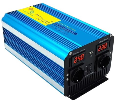 Convertisseur Onduleur Sinusoïdal Pur 8KW 6KW 5KW 12V/24V CC À 220V CA 230V pour Camping-Car Voiture Convertisseur De Tension Extérieur 50 Hz Power Inverter(24V 220V 5000W A)